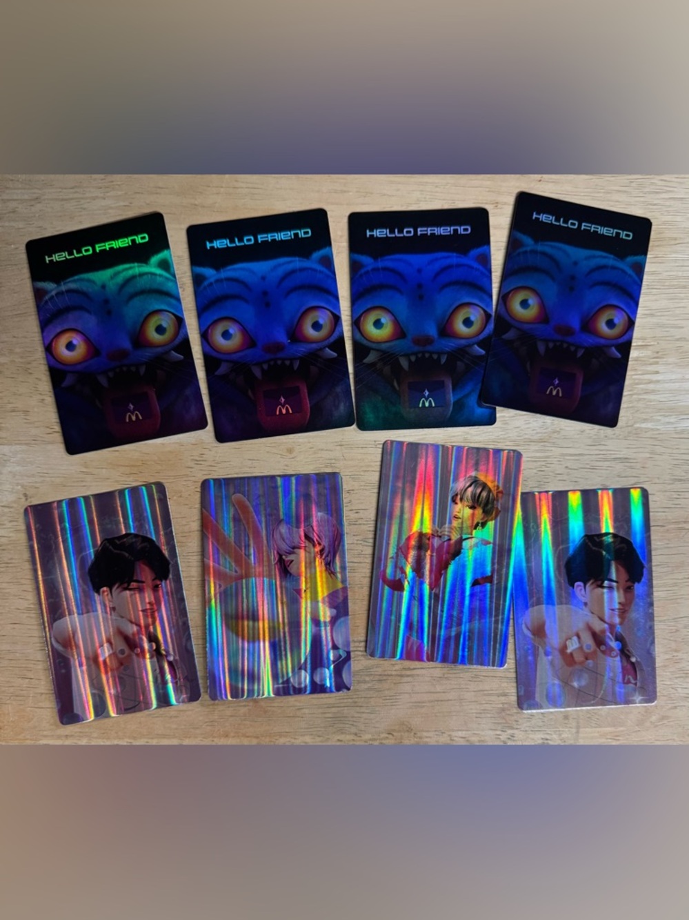 Holographic McDonald’s K-pop Demon Hunters cards
